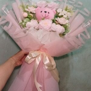 Buket Boneka Teddy Baby Pink XL | Buket Super Cute & Lembut | Baby Pink Teddy