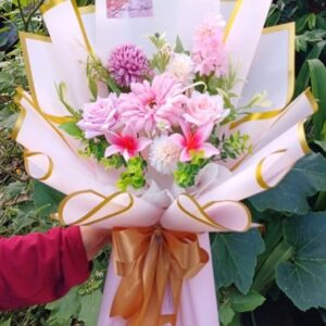 Buket Bunga Pink Aesthetic XL | Kado Wisuda | Anniversary | Valentine | Kado Hari Special | Buket Blush Harmony