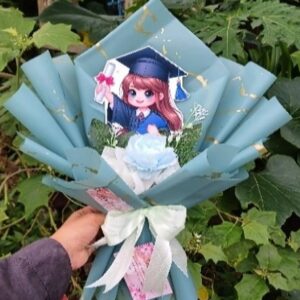 Buket Stiker Wisuda | Stiker Wanita & Pria | M