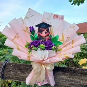 Buket Stiker Wisuda | Kado Wisuda Khusus Wanita | L